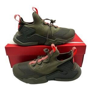 Nike Huarache Drift GS Shoes Youth 6 Y Womens 7.5 Olive Green Sneaker 943344-200